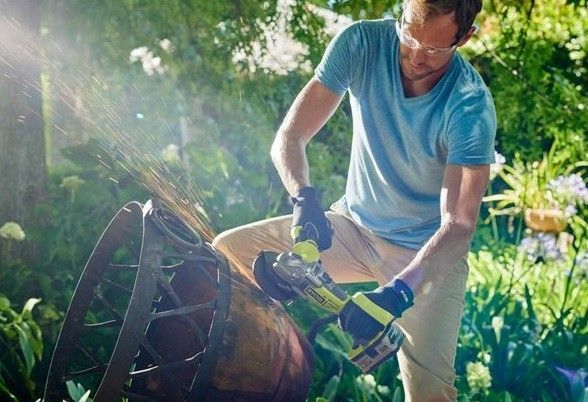 Шліфмашина кутова (КШМ) Ryobi ONE+ R18AG7-0 5133002852 фото