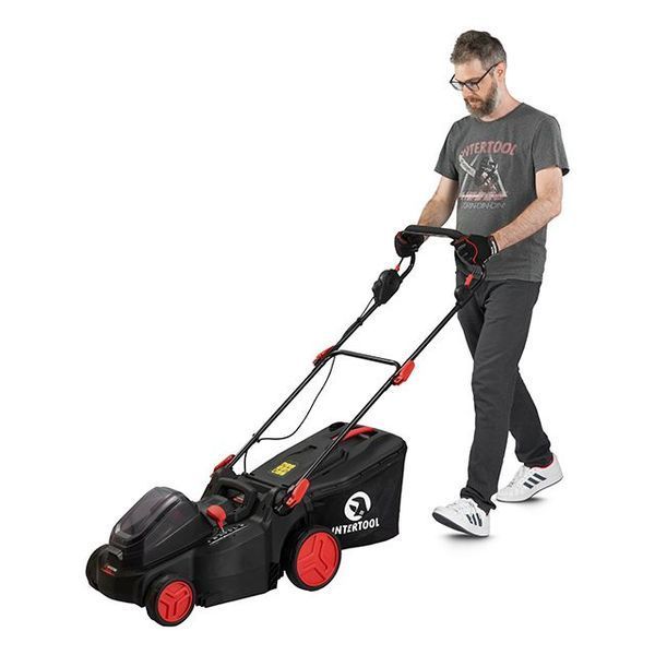 Газонокосилка аккумуляторная INTERTOOL WT-9216 (2х20В, 3500об/мин без ЗУ и АКБ) WT-9216 фото