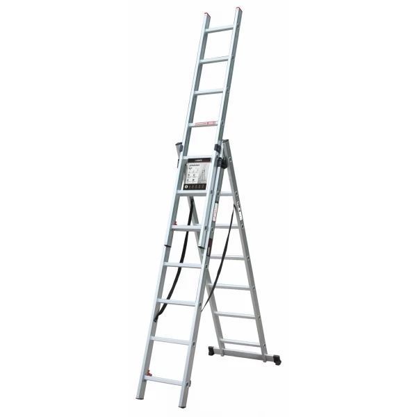 Драбина алюмінієва 3-х секційна LADDER PRO (3х8 ступенів) (160-9005) 160-9005 фото
