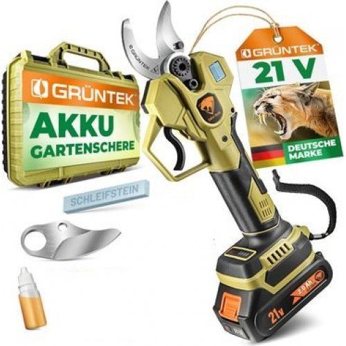Секатор акумуляторний GRUNTEK Li-Ion 21V 2Ah (295701300) 295701300 фото