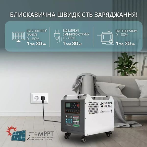 Зарядная станция Konner&Sohnen KS 2500PS (2560 Вт&middot;ч / 2500 Вт) 000007553 фото