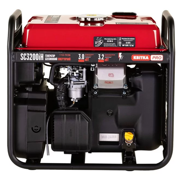 Інверторний бензиновий генератор КВІТКА PRO SC3200iH (3.2 кВт) (110-7038) 110-7038 фото