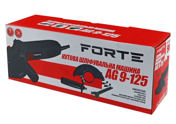Кутова шліфувальна машина Forte AG 9-125 87475 фото