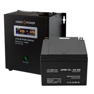 Комплект резервного живлення для котла ДБЖ 500VA + AGM батарея 330W 13587 фото