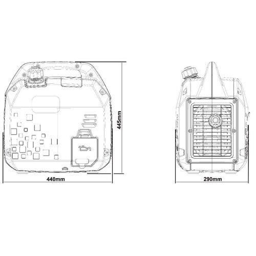 Генератор інверторний GENERGY LIMITED 1500i (1,6 кВт) 240021090 фото