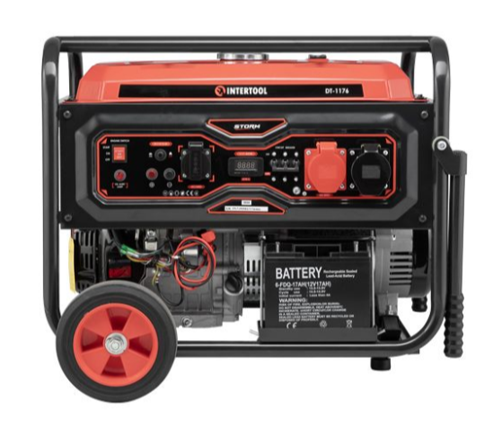 Генератор бензиновий STORM INTERTOOL DT-1176 (7/7.5 кВт, 380/220 В) DT-1176 фото