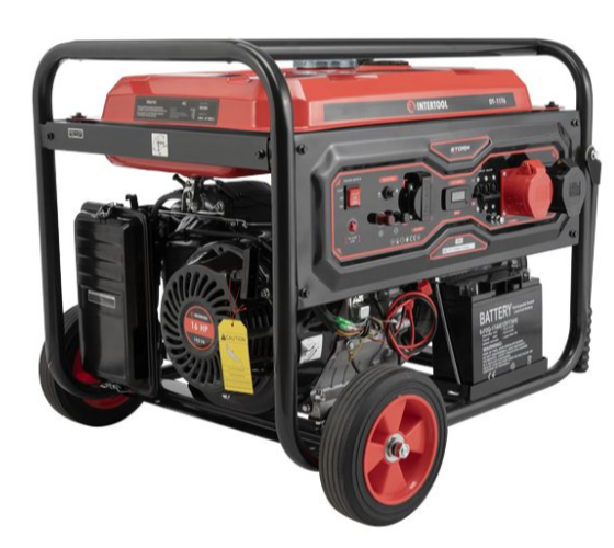 Генератор бензиновий STORM INTERTOOL DT-1176 (7/7.5 кВт, 380/220 В) DT-1176 фото