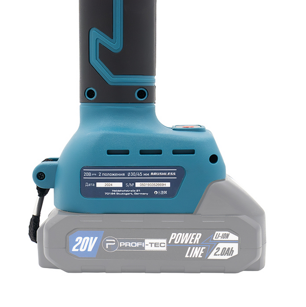 Аккумуляторный секатор PROFI-TEC PES20BL + удлинитель PUEC20 (2&times;PT2020MP (2.0 Ач), ЗУ) 007190 фото