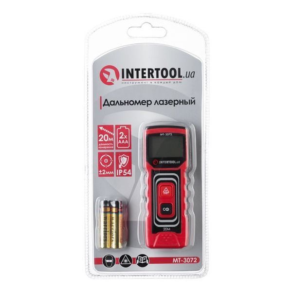 Дальномер лазерный 20м INTERTOOL MT-3072 MT-3072 фото