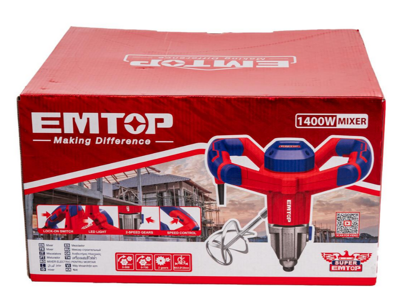 Миксер строительный EMTOP EMXR14001 EMXR14001 фото