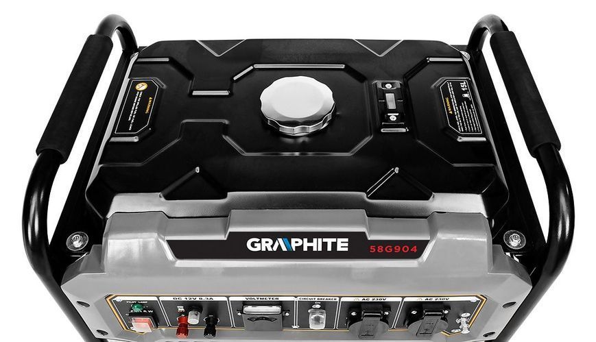 Генератор бензиновый GRAPHITE 58G904 (230В, 2/2.2кВт, ручной стартер) 58G904 фото