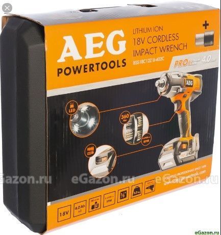 Гайковерт ударный аккумуляторный AEG BSS 18C 12ZLI-402C 4935446456 фото
