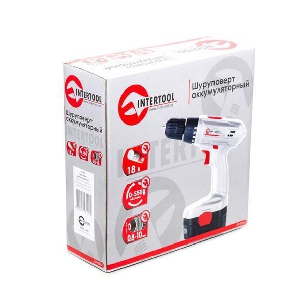 Шуруповерт аккумуляторный INTERTOOL DT-0312 DT-0312 фото