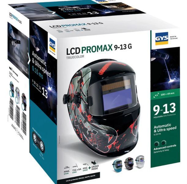 Маска сварщика LCD PROMAX 9-13 G VOLCANO HELMET GYS 037205 (Франция) 037205 фото