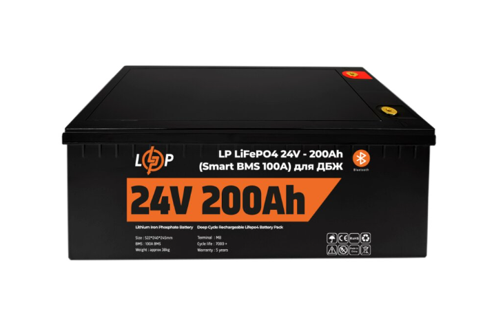 Акумулятор Logic Power LiFePO4 для ДБЖ 24V (25,6V) - 200 Ah 20201 фото