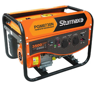Бензиновий генератор однофазний Sturmax PGM8730N PGM8730N фото