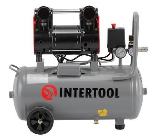 Компресор безмасляний INTERTOOL PT-0032 (24 л, 1.5 кВт, 220 В, 8 атм, 200 л/хв) PT-0032 фото