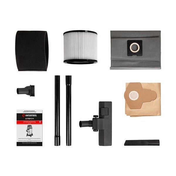 Пылесос строительный INTERTOOL WT-1430 STORM (1,4 кВт, HEPA фильтр) WT-1430 фото