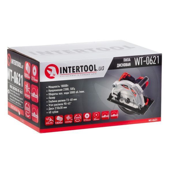 Пила дискова INTERTOOL WT-0621 WT-0621 фото
