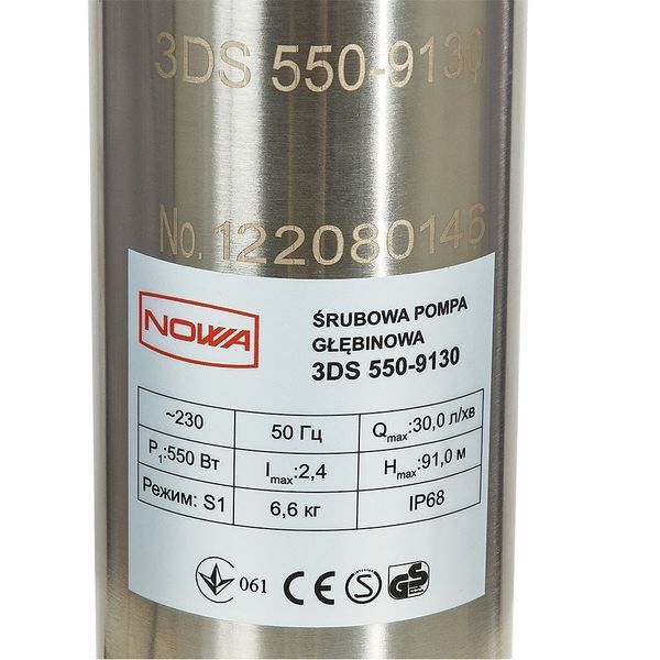 Насос погружной скважинный NOWA 3DS 550-9130 148538 фото