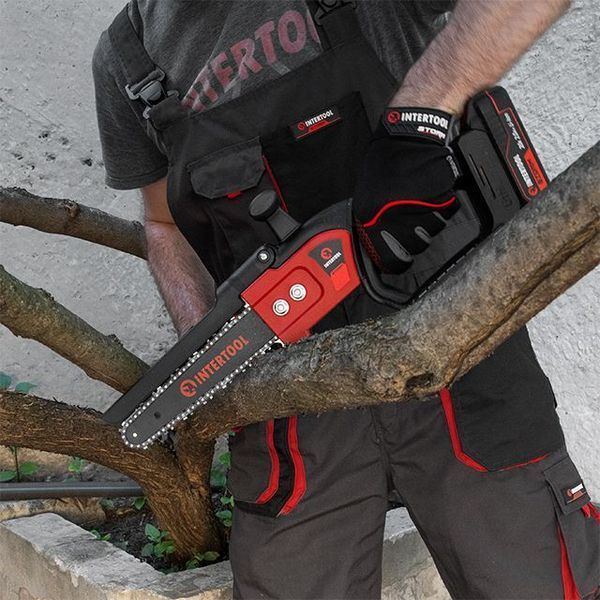 Міні-пила ланцюгова акумуляторна безщіткова STORM INTERTOOL WT-9210 (20 В, без ЗП та АКБ) WT-9210 фото