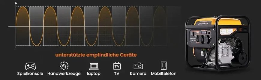 Генератор бензиновый инверторный maXpeedingrods MXR4500i 3,5 кВт/3.2 кВт MXR4500i фото