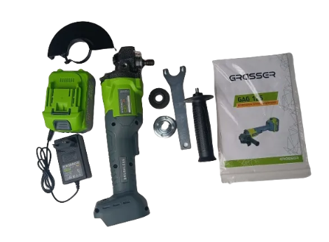 Кутова акумуляторна шліфувальна машина (болгарка) Grasser GAG 125 G0005 фото