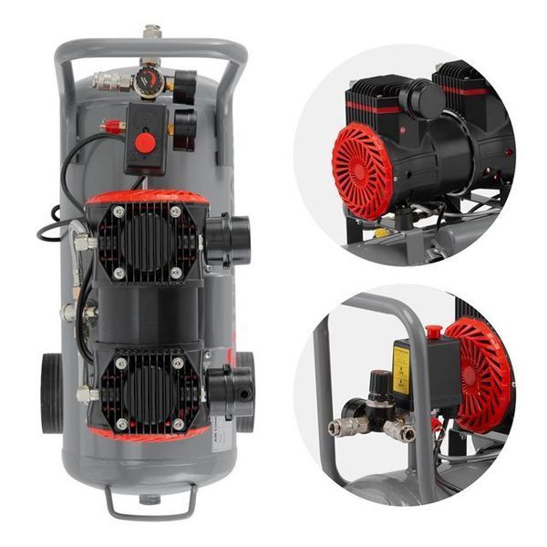 Компресор безмасляний INTERTOOL PT-0033 (24 л, 8 атм, 250 л/хв) PT-0033 фото