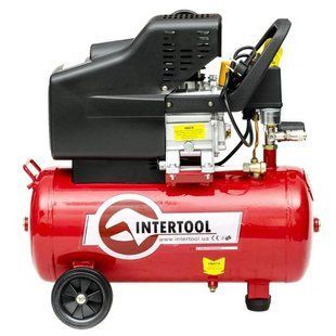 Компрессор поршневой 1-цилиндровый INTERTOOL PT-0009 PT-0009 фото