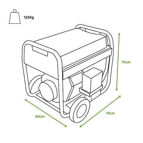 Генератор дизельний GENERGY LIMITED 7000D 6,5 кВт (240632090) 240632090 фото