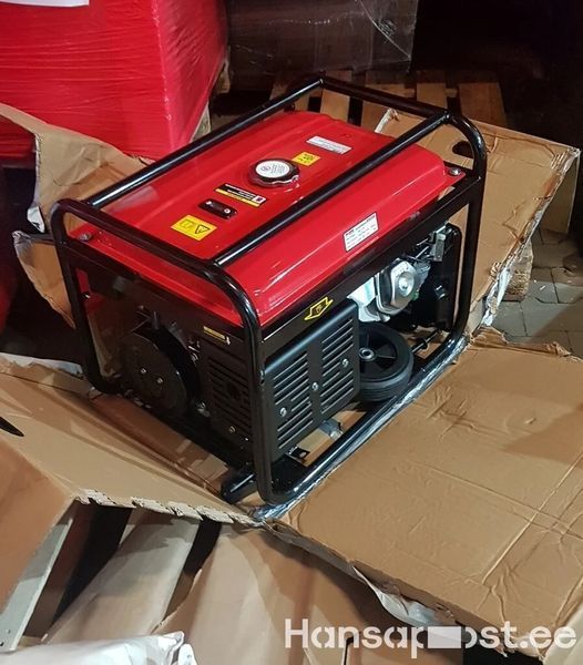 Генератор HPG BS8500, 7000Вт, AVR, з колесами, з ручками, 3 фази, електростартер. 18062 фото
