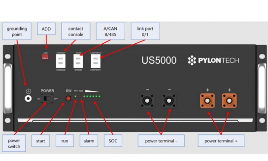 Акумуляторна батарея Pylontech US5000 US5000 фото