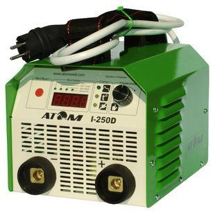 Сварочный инвертор Атом I-250D (с кабелем КГ-25 3+4 м и зажимами Binzel) 72637432 фото