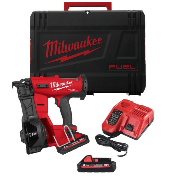 Пистолет гвоздозабивной аккумуляторный бесщёточный MILWAUKEE M18 FRCN45-302X (19-45мм) (ЗУ+2Х3Ач) 4933498169 фото