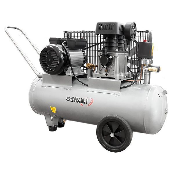 Компрессор ременной Sigma 7044121 (2.5кВт, 335л/мин, 10бар, 50л) 7044121 фото