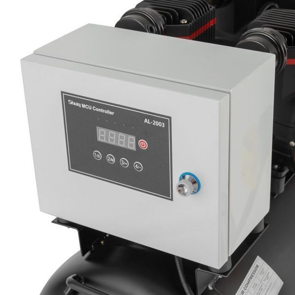 Компрессор безмасляный INTERTOOL PT-0042 (100 л, 4х1.5 кВт, 220 В, 8 атм, 1000 л/мин) PT-0042 фото