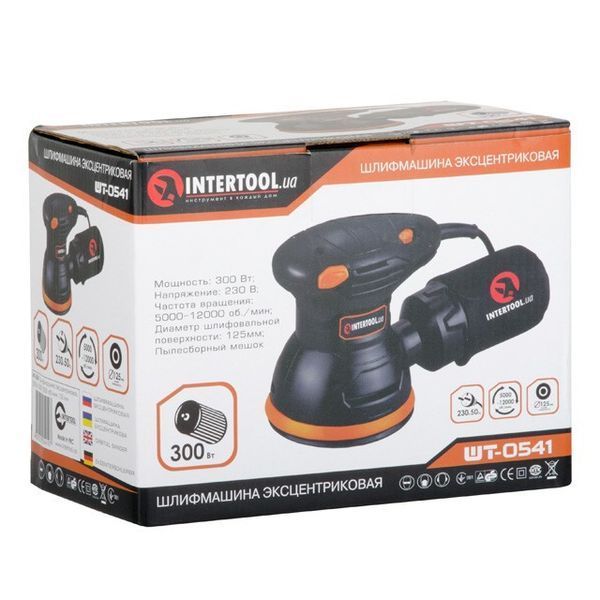 Шліфмашина ексцентрикова INTERTOOL WT-0541 WT-0541 фото