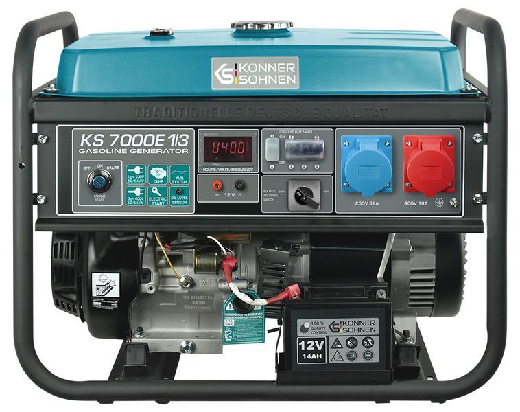 Генератор бензиновый Konner&Sohnen KS 7000E-1/3 000001689 фото