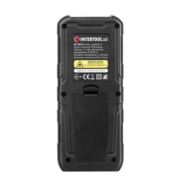 Дальномер лазерный 50м, откидная ножка INTERTOOL MT-3075 MT-3075 фото
