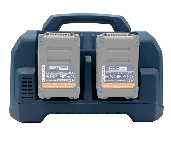 Акумуляторний зварювальний апарат PROFI-TEC PCWM12080VX Max (4&times;PT2080VXmax (8.0 Aг), ЗП) 008161 фото
