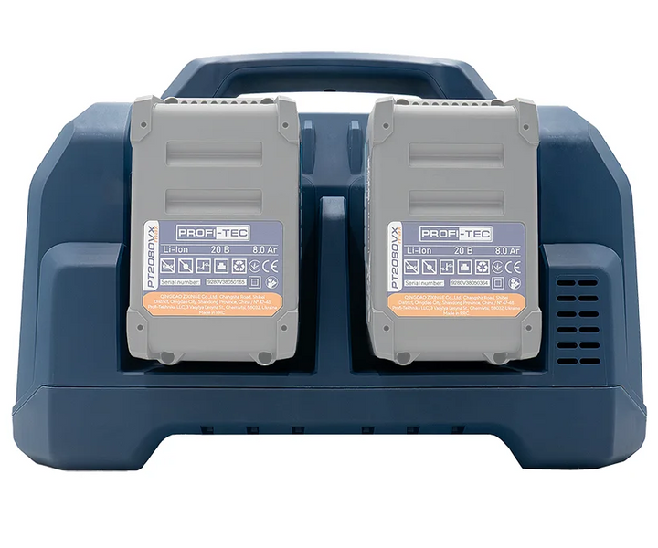 Акумуляторний зварювальний апарат PROFI-TEC PCWM12080VX Max (4&times;PT2080VXmax (8.0 Aг), ЗП) 008161 фото