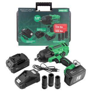 Гайковерт ударний акумуляторний Rock FORCE RF-WT02F1161 (1/2'') RF-WT02F1161 фото