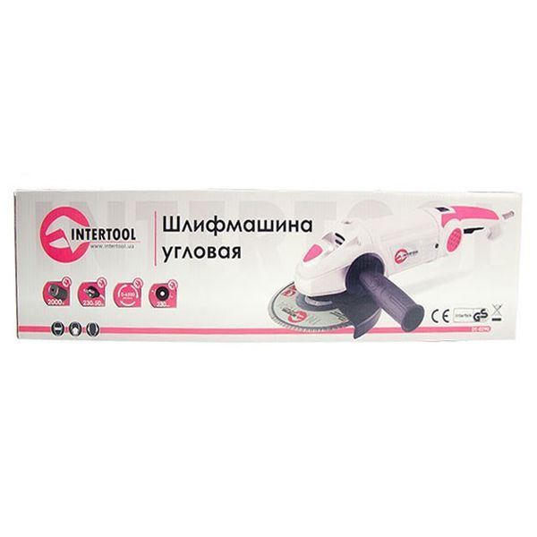 Шліфмашина кутова (КШМ) INTERTOOL DT-0290 DT-0290 фото
