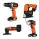 Набор из четырех аккумуляторных электроинструментов BLACK+DECKER BDCK123S2S BDCK123S2S фото 1
