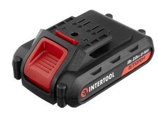 Акумуляторна батарея Li-Ion INTERTOOL WT-0312 (18В, 2,0 Аг) WT-0312 фото