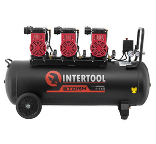 Компресор безмасляний Intertool PT-0028 (100л) PT-0028 фото