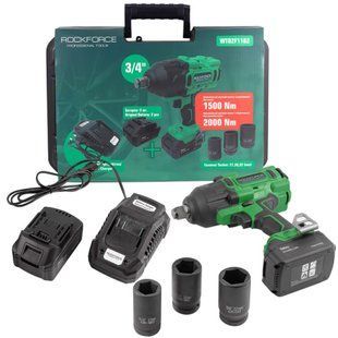 Гайковерт ударний акумуляторний Rock FORCE RF-WT02F1162 (3/4') RF-WT02F1162 фото