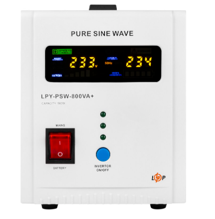 Джерело безперебійного живлення UPS ДБЖ LogicPower LPY-PSW-800VA (LP4153) 4153 фото