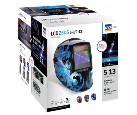 Сварочная маска GYS LCD Zeus 5-9/9-13 G Fire True Color 044098 фото