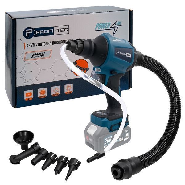 Акумуляторна повітродувка PROFI-TEC AS001BL POWERLine (без акумулятора та ЗУ) 005932 фото
